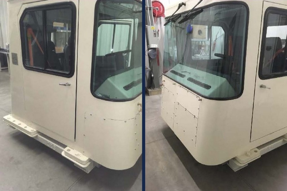 Cabina 930E en proceso de remanufactura